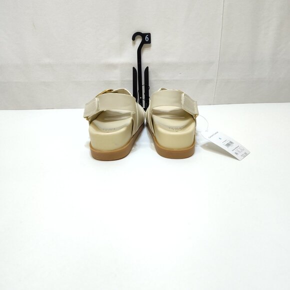 Time And Tru Dad Buckle Slingback Sandal Size 6 Bone Color Adjustable Strap NWT - Picture 6 of 9